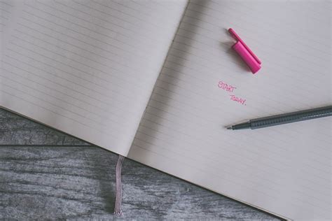 White Notebook and Yellow Pencil · Free Stock Photo