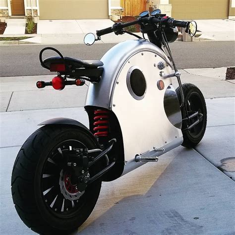 Chromed Electric Cafe Racer electricbike Trike Motorcycle, Moped, Bike ...