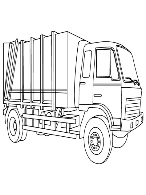 Garbage Truck Coloring Pages - Free Printable Coloring Pages for Kids