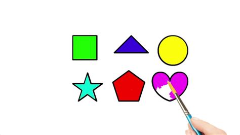 how to draw shapes for kids | Toddlers Kids - YouTube