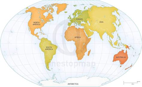 World Map By Continents