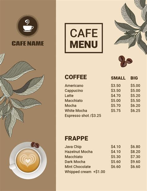 Menu Design Ideas