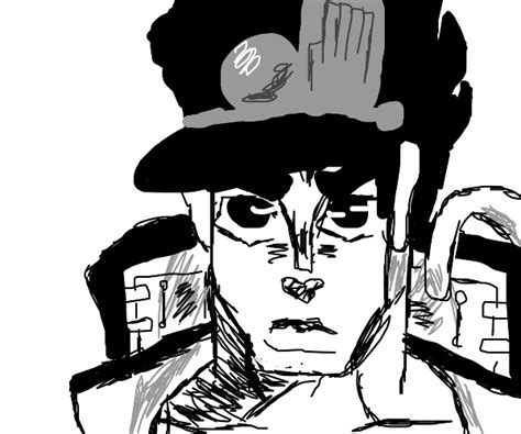 Slightly angry Jotaro - Drawception