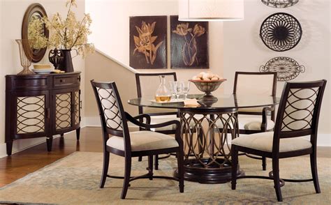 Intrigue Round Glass Top Dining Room Set from ART | Coleman Furniture