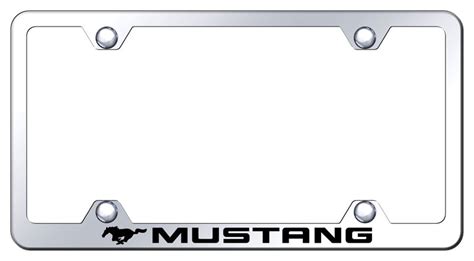 Ford Mustang Premium Show Chrome License Plate Frame