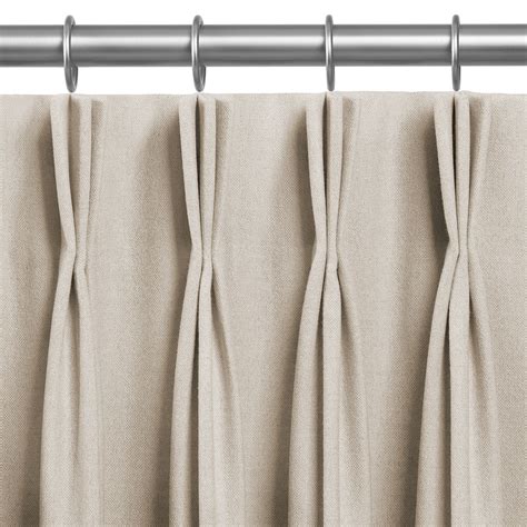 Impressive Pinch Pleat Styles Deconovo Room Darkening Blackout Curtains