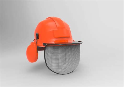 Lumberjack safety helmet 3D model - TurboSquid 1344860