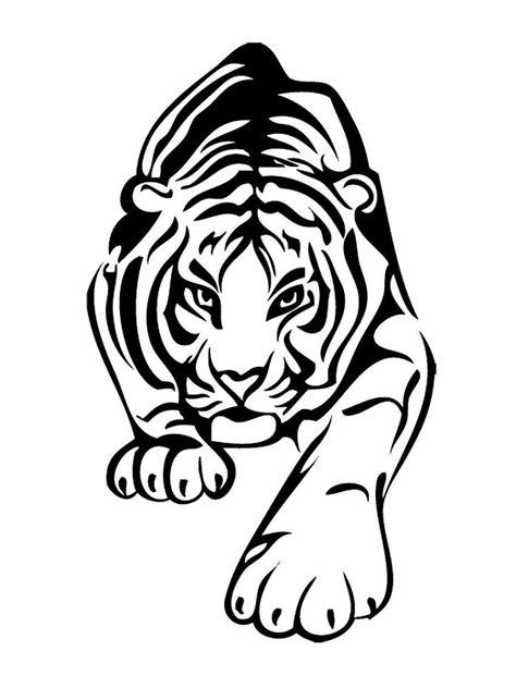 Tiger Paw Print Stencils Printables