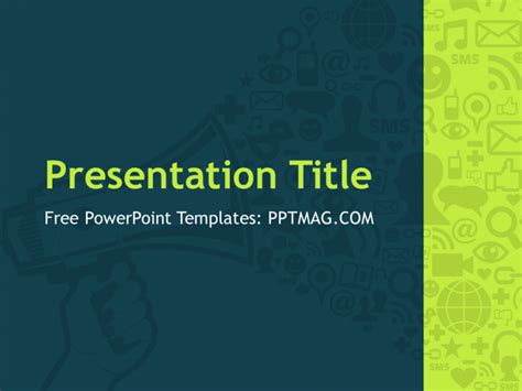 Free Digital Marketing PowerPoint Template - PPTMAG