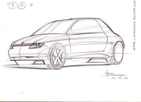 Car Sketch Tutorial at PaintingValley.com | Explore collection of Car ...