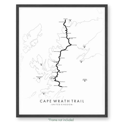 Cape Wrath Trail Map | Cape Wrath Trail Poster | Tell Your Trail