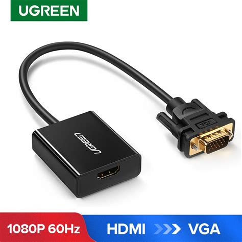 UGREEN HDMI To VGA Adapter Active HDMI Female To VGA Male Converter ...