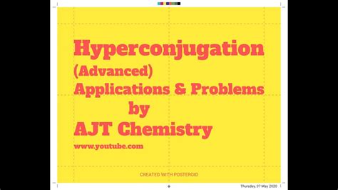 Hyperconjugation (Advanced) Application & Examples by AJT Chemistry ...