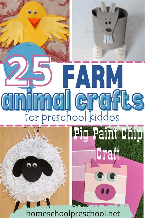 25 Fantastic Farm Animal Crafts for Preschool