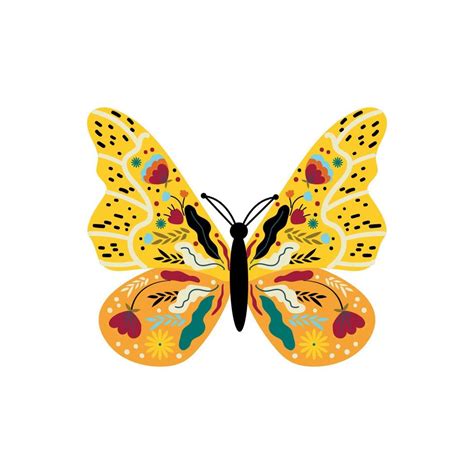 Butterflies and with Pattern 15006241 Vector Art at Vecteezy