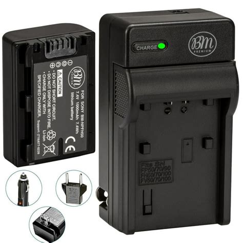 BM Premium NP-FH50 Battery and Charger for Sony Cyber-Shot DSC-HX1 DSC ...