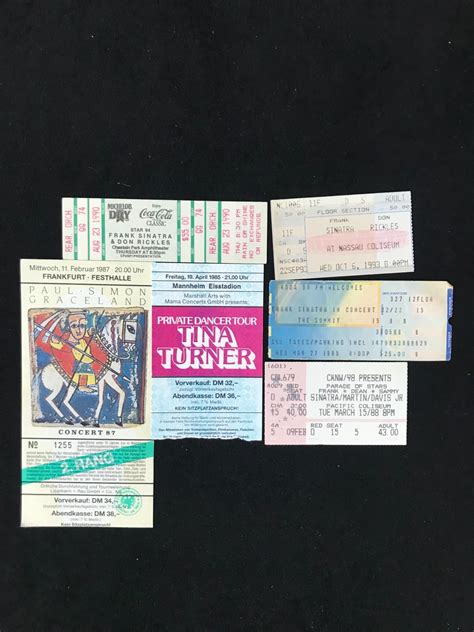 VINTAGE ROCK AND ROLL CONCERT TICKETS LOT