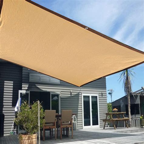 Kafsov Outdoor Sun Shade Canopy - 95% UV Protection - Rectangle Shade ...