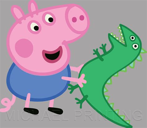 George With Mr Dinosaur Peppa Pig Svg Peppa Pig Png Peppa Etsy