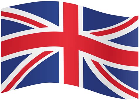 Waving flag of UK isolated on png or transparent background,Symbols of ...