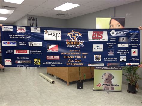 3' x 10' Sponsor Logo Banner | SpeedproDurham.ca