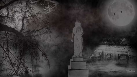 Creepy Graveyard Wallpaper - WallpaperSafari