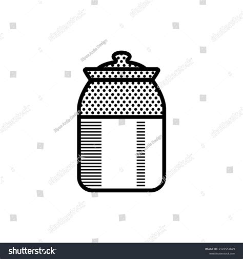 Ceramic Pickle Jar Known Bharani Traditional Stock Vector (Royalty Free ...