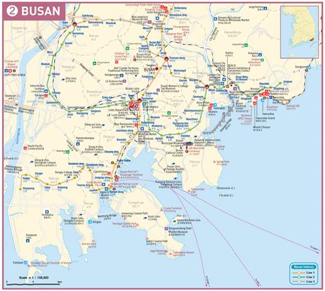 Busan map in English