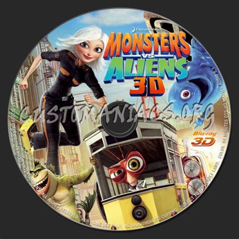 Monsters vs. Aliens 3D blu-ray label - DVD Covers & Labels by ...