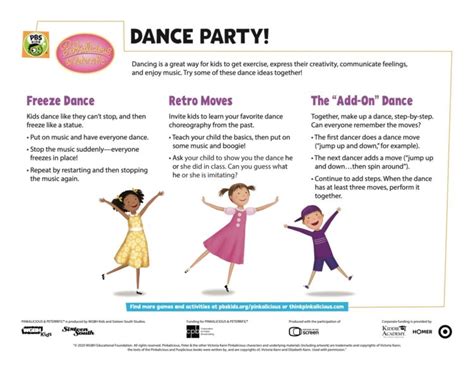 Dance Party | Kids Coloring Pages | PBS KIDS for Parents