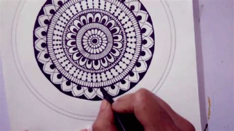 Easy Doodle Mandala Art Circle