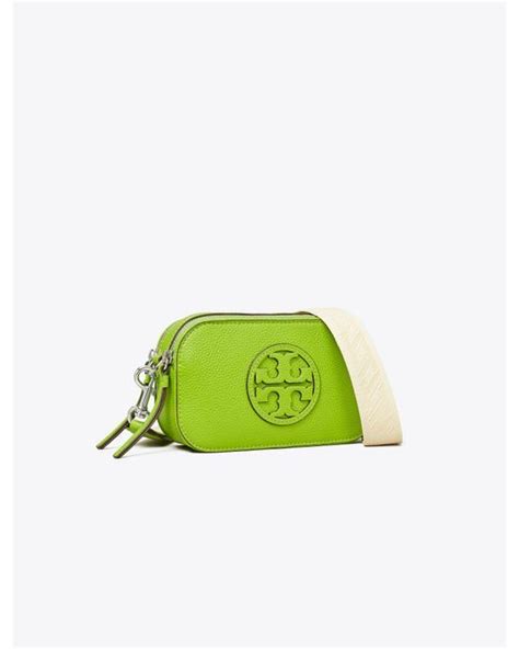 Tory Burch Mini Miller Crossbody Bag in Green | Lyst