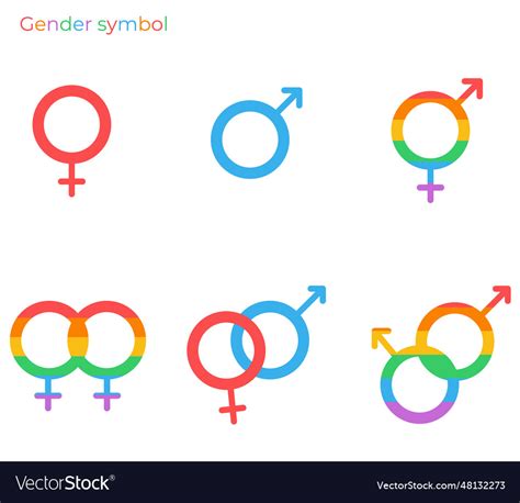 Gender symbols Royalty Free Vector Image - VectorStock