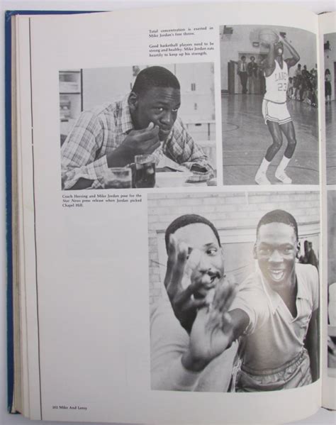 1981 Original Michael Jordan Laney High School Senior Yearbook ...