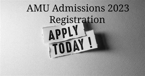 AMU Admission 2023 Registration begins, Application Form Direct Link ...