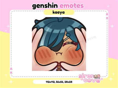 Kaeya Squish Emotes Genshin Impact for Twitch, Discord and Youtube ...