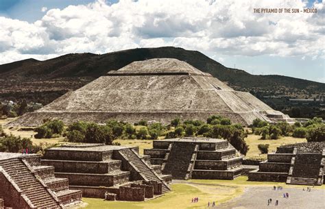 Reconstruction of Pyramid of the Sun, Teotihuacan (Illustration ...