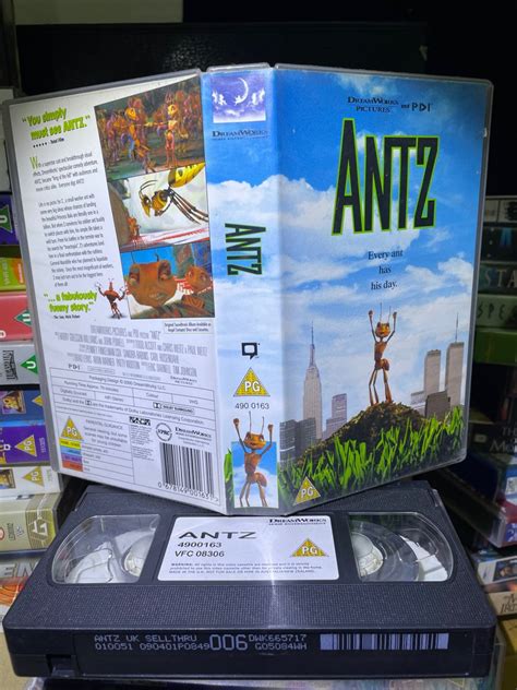 VHS Antz Dreamworks Animated Cartoon (1998) UK Original Imported ...