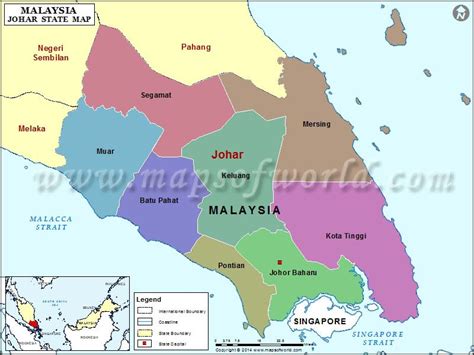 Johor map map of johor state malaysia – Artofit