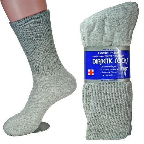 Cotton Plus - Diabetic Socks Men's & Women Crew Style Physicians ...