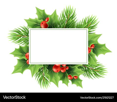 Christmas greeting card template Royalty Free Vector Image