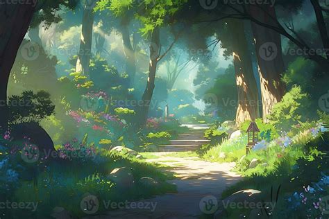 Anime Forest Stock Photos, Images and Backgrounds for Free Download