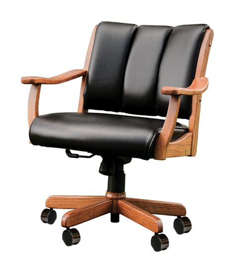 Midland Office Chair | Amish Solid Wood Office Chairs | Kvadro Furniture