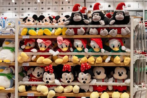 Disney Plush Toys for Kids at Sale in Miniso Brand Store. Minsk ...