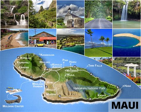 Maui Driving and Beaches Map | Boss Frog's Hawaii