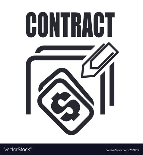 Contract Royalty Free Vector Image - VectorStock