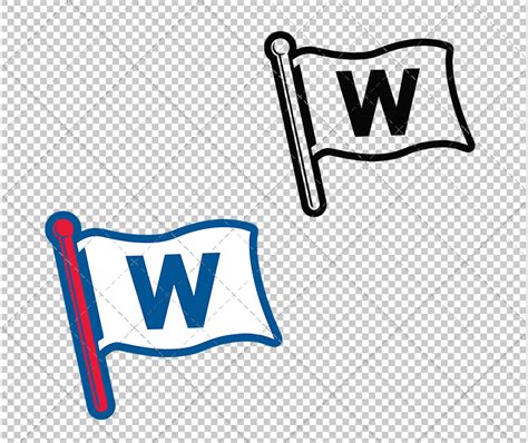 Chicago Cubs Win Flag 1994, Svg, Dxf, Eps, Png - SvgShopArt