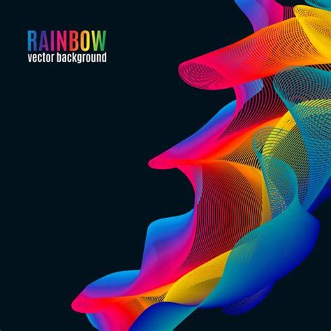 Rainbow Lines background 342079 Vector Art at Vecteezy