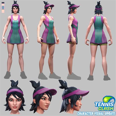 ArtStation - Tennis Clash Characters visual update, Renan T. Goncalves ...