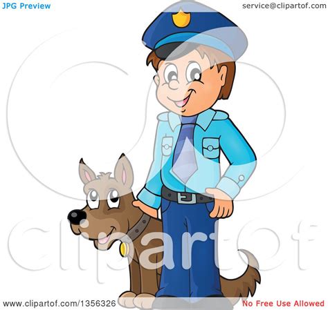 Police Dog Cartoon